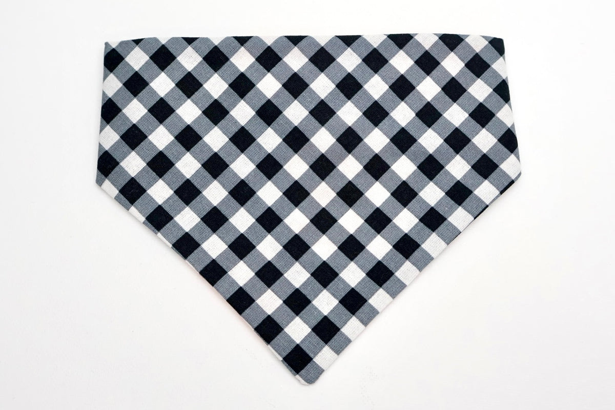 Orange Pumpkins on Black – Reversible Pet Bandana